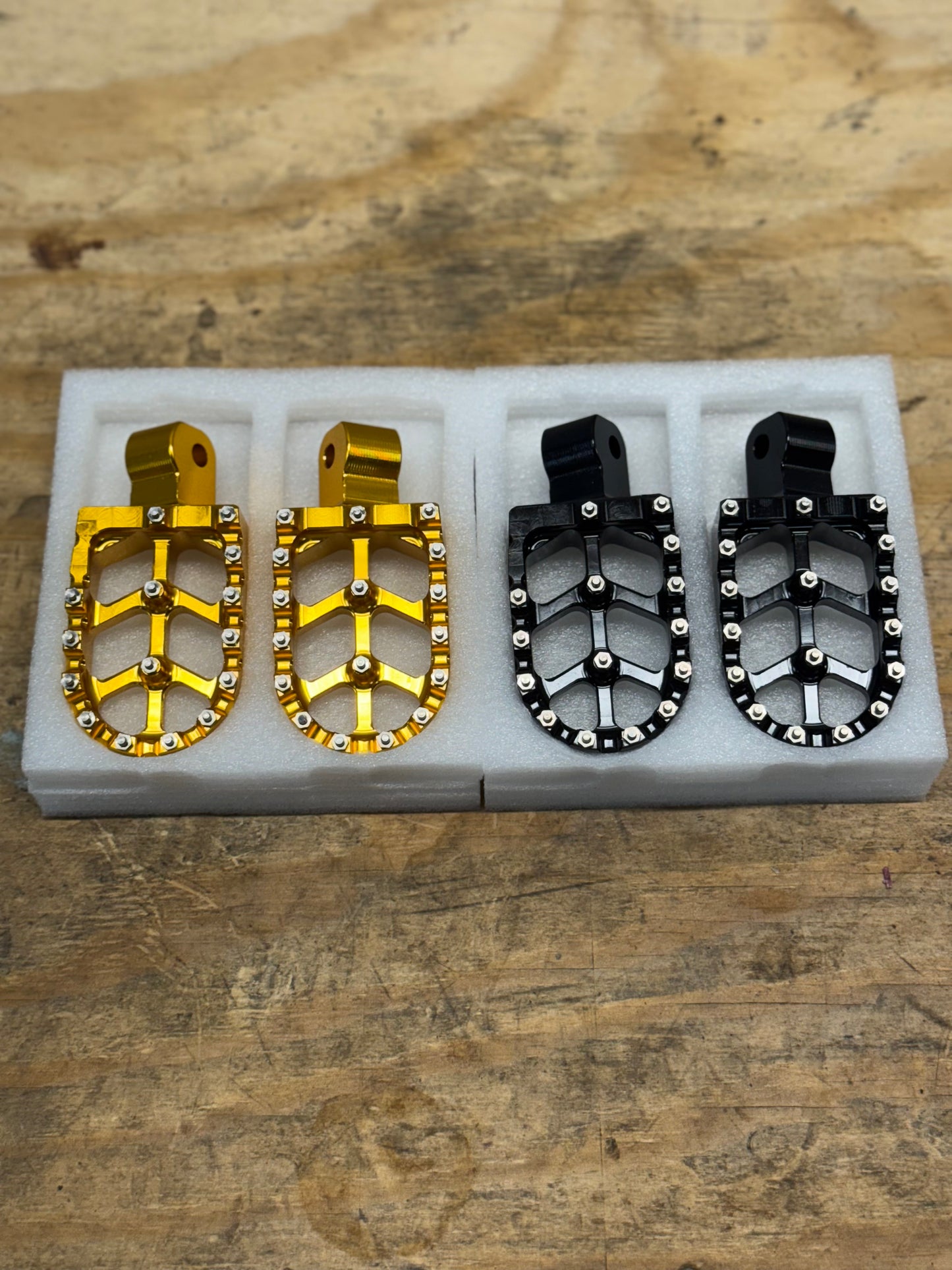 CNC Drop-In Foot Pegs For Razor Mx350,Mx500, Mx650, Sx500 & Rsf650