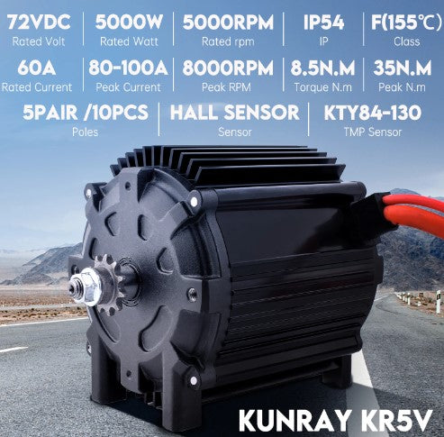 Razor Kunray KR5V (v2) #35 Sprocket w Prewired FarDriver ND72450 Bundle & Tuning Session