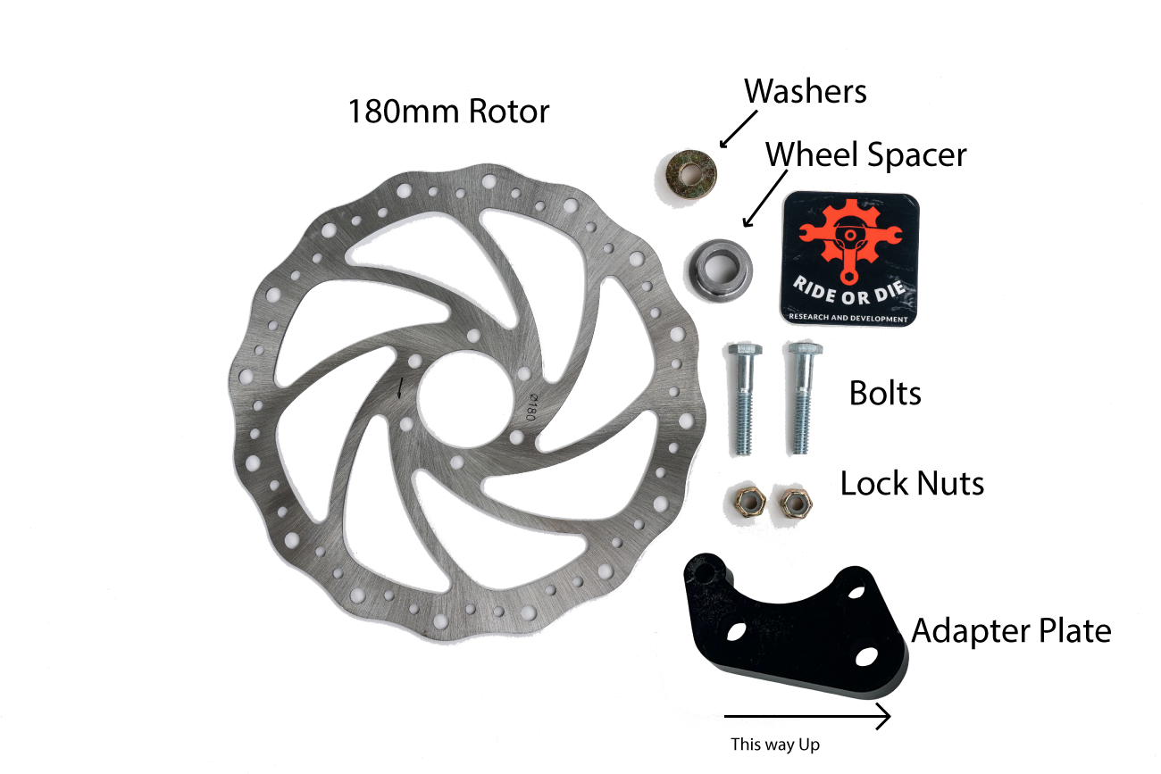 Brake Adapter Kit for Stock Brakes to RnD Forks