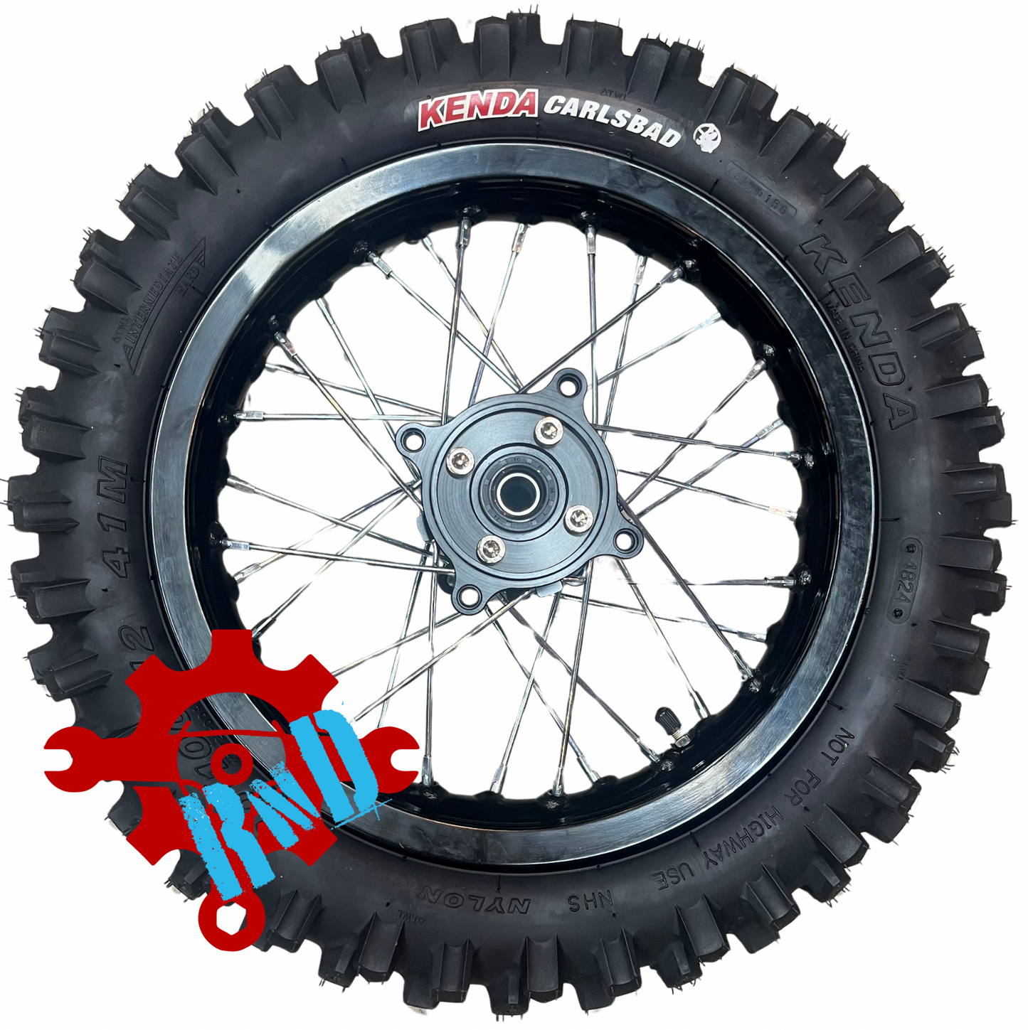 Razor MX or SX 12" Rear Pitbike Wheel Kit